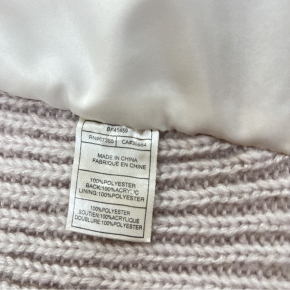 BB Dakota Cream Faux Fur Knit Back Open Front Rennie Sweater Vest - Picture 4 of 6